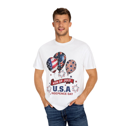 Patriotic 4th of July T-Shirt, Independence Day Tee, USA Shirt, Summer Celebration Top, Unisex Festive Apparel, Holiday