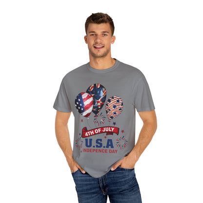 Patriotic 4th of July T-Shirt, Independence Day Tee, USA Shirt, Summer Celebration Top, Unisex Festive Apparel, Holiday