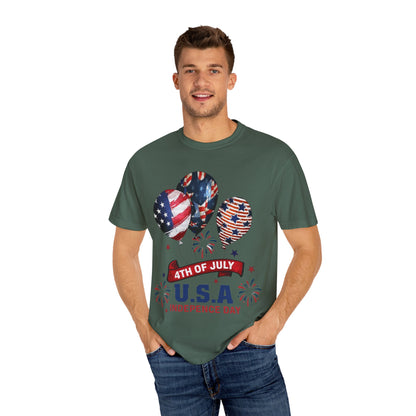 Patriotic 4th of July T-Shirt, Independence Day Tee, USA Shirt, Summer Celebration Top, Unisex Festive Apparel, Holiday