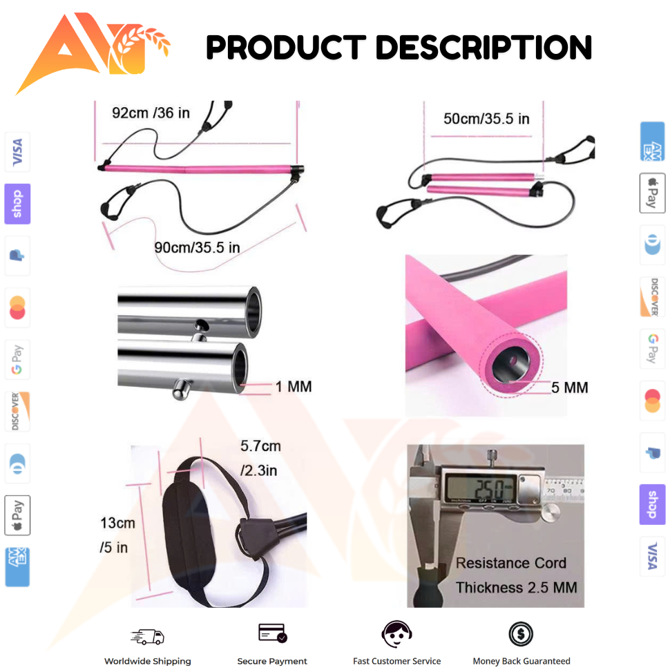 Perfect Anvi Pilates Stick Multi-functional